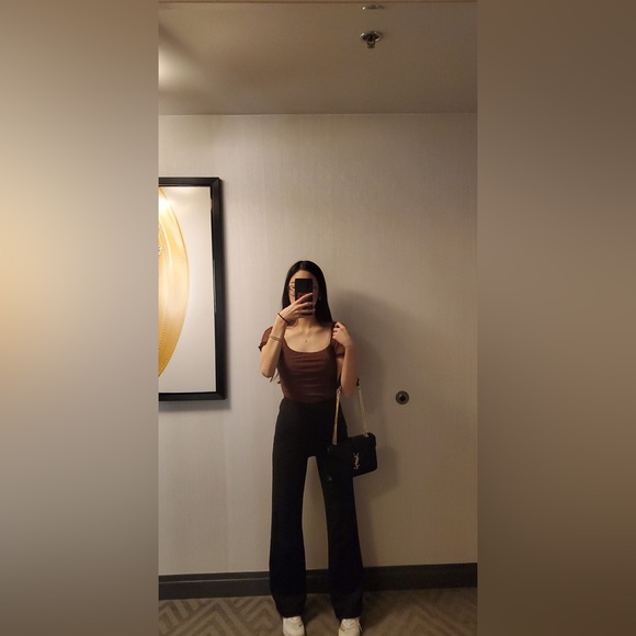 Brown Square Neck Body Suit - Picture 2 of 4